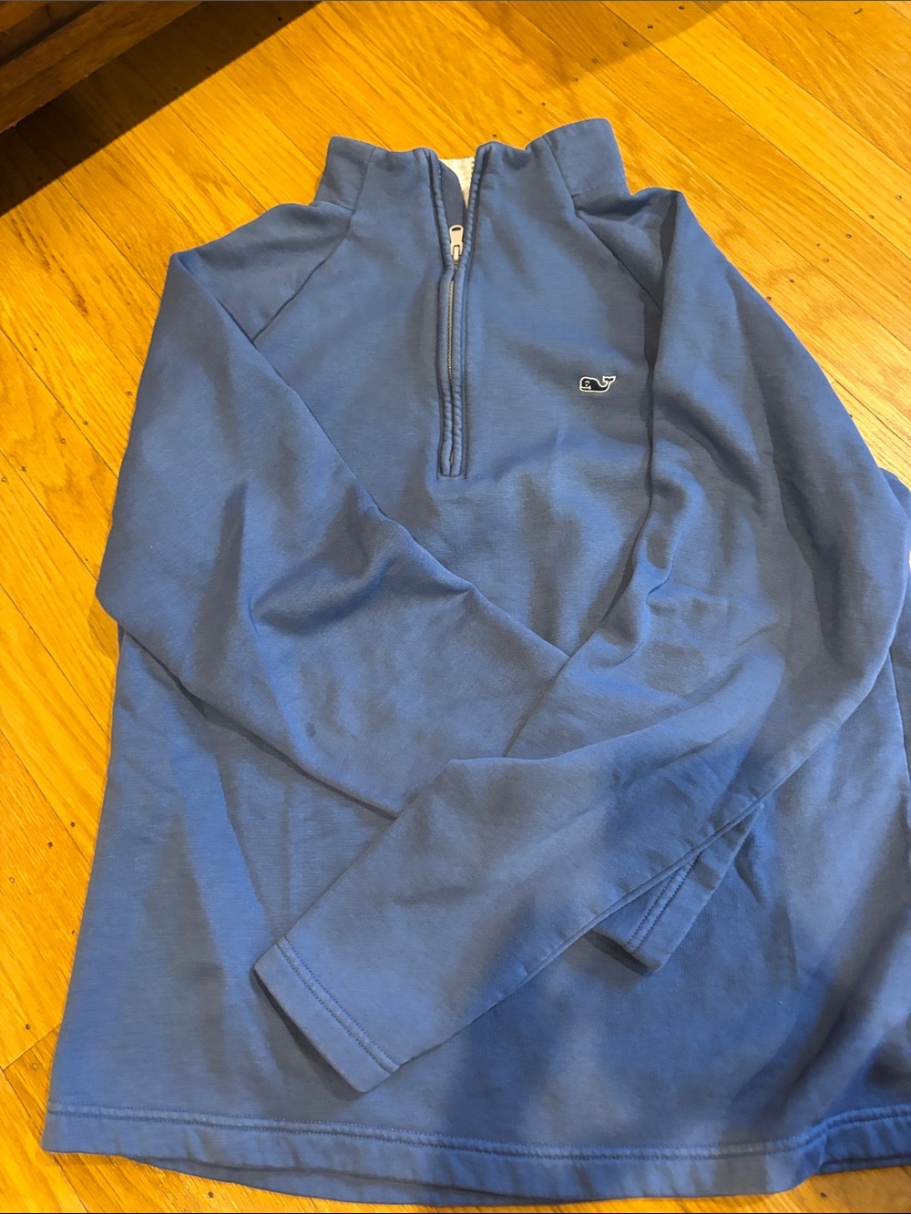 Vineyard Vines Men's Blue Quarter-Zip Pullover Sweatshirt
